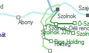A vonalszakasz helye a térképen