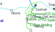 A vonalszakasz helye a térképen