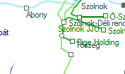 A vonalszakasz helye a térképen