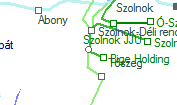 A vonalszakasz helye a térképen