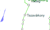 Tiszavárkony szolgálati hely helye a térképen