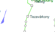 A vonalszakasz helye a térképen