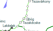 Óbög szolgálati hely helye a térképen