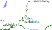 A vonalszakasz helye a térképen