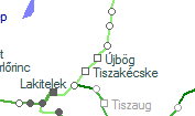 Újbög szolgálati hely helye a térképen
