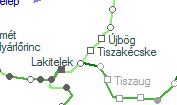 A vonalszakasz helye a térképen