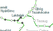 A vonalszakasz helye a térképen