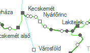 Nyárlőrinc alsó szolgálati hely helye a térképen