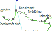 Nyárlőrinc szolgálati hely helye a térképen