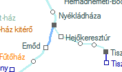 A vonalszakasz helye a térképen