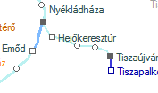A vonalszakasz helye a térképen