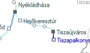 A vonalszakasz helye a térképen