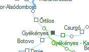 A vonalszakasz helye a térképen