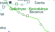 Berzence szolgálati hely helye a térképen