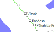 A vonalszakasz helye a térképen