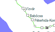 A vonalszakasz helye a térképen