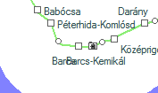 Barcs szolgálati hely helye a térképen