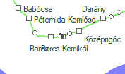 Barcs-Kemikál szolgálati hely helye a térképen