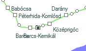 Barcs-Felső szolgálati hely helye a térképen