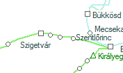 A vonalszakasz helye a térképen