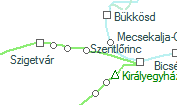 A vonalszakasz helye a térképen