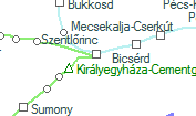 A vonalszakasz helye a térképen