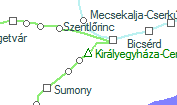 Királyegyháza-Cementgyár szolgálati hely helye a térképen