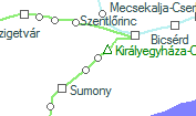 Királyegyháza-Rigópuszta szolgálati hely helye a térképen