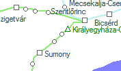 A vonalszakasz helye a térképen