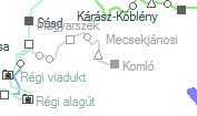A vonalszakasz helye a térképen