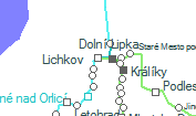 Lichkov szolgálati hely helye a térképen