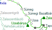 Sümegi Bazaltbánya szolgálati hely helye a térképen