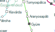 Aranyosapáti szolgálati hely helye a térképen
