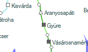 A vonalszakasz helye a térképen