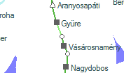 Kisvarsány szolgálati hely helye a térképen