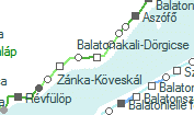 Balatonakali-Dörgicse szolgálati hely helye a térképen