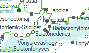 Badacsonytördemic-Szigliget szolgálati hely helye a térképen