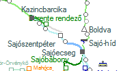 Sajszentpter szolglati hely helye a trkpen