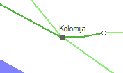 A vonalszakasz helye a térképen
