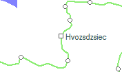 Hvozsdzsiec szolgálati hely helye a térképen