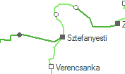 Sztefanyesti szolglati hely helye a trkpen