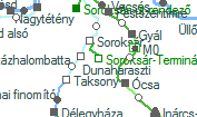 Soroksár-Terminál szolgálati hely helye a térképen