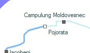 Pojorata szolgálati hely helye a térképen