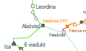 Alsóvisó szolgálati hely helye a térképen