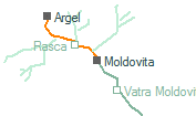 A vonalszakasz helye a térképen