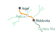 Rasca szolgálati hely helye a térképen