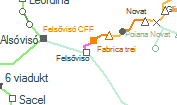 A vonalszakasz helye a térképen
