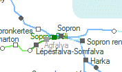Sopron szolgálati hely helye a térképen