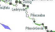 Piliscsaba szolgálati hely helye a térképen