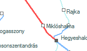 A vonalszakasz helye a térképen